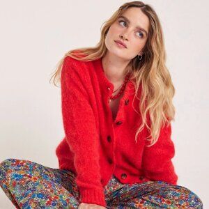 Balzac Paris Rosanne Cardigan Wool Blend - Red, Size M